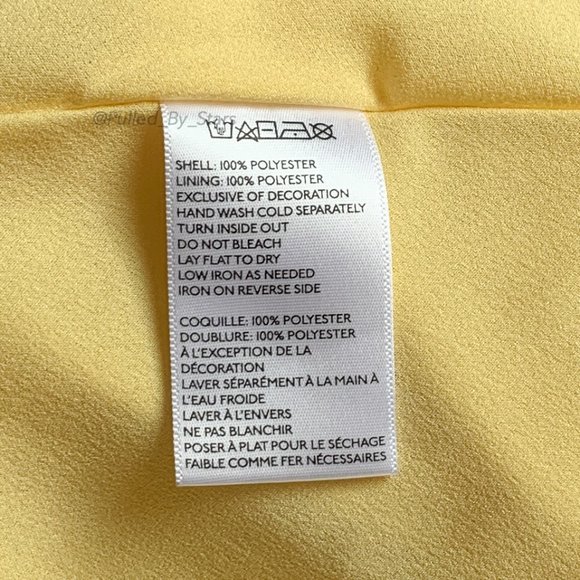 KIMCHI BLUE Yellow Tie-Front Fit + Flare Dress EUC - Picture 12 of 13